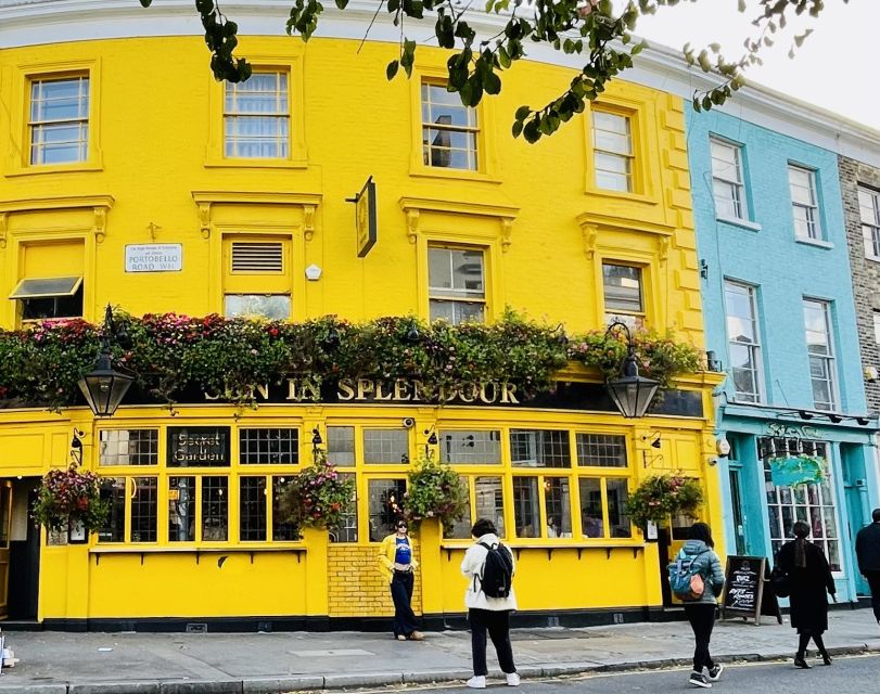 Notting Hill Walk Celebrities and Film Locations- London - The Travel Bookshop and the famous Blue Door