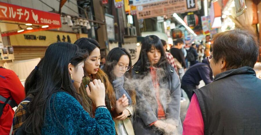 Osaka: Kuromon Market Food Walking Tour (6 stops, 6 tastes) - Meeting near Nippon-bashi without a late start