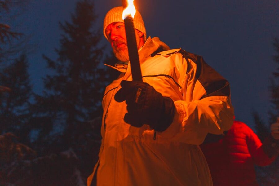 Oslo: Snowy Forest Torchlight Walk with Campfire - Key points to know before booking