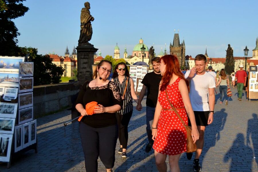 Panoramic Views of Prague Evening Walking Tour - Old Town streets with a medieval mood