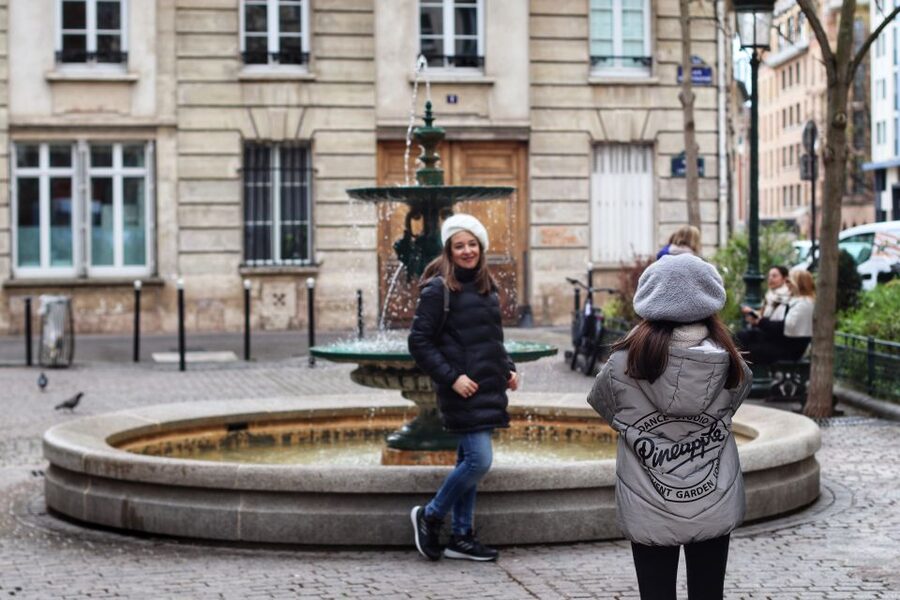 Paris: Emily Inspired Walking Tour - Place Saint Michel and the route between scenes