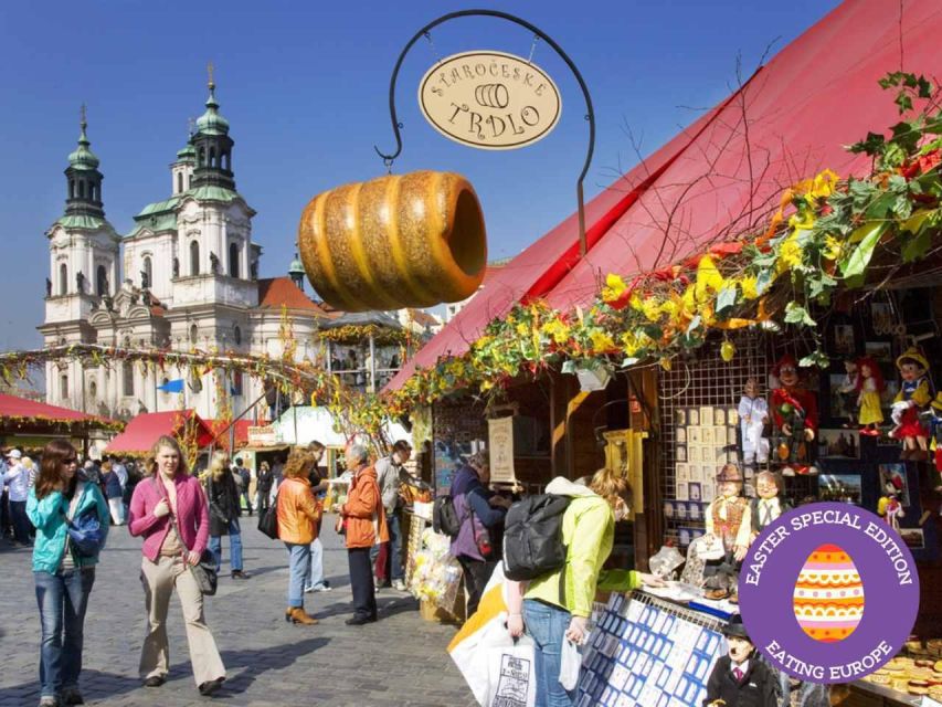 Prague: Food and Beer Guided Walking Tour with Tastings - Old Town streets, kolaches, and open-faced sandwiches