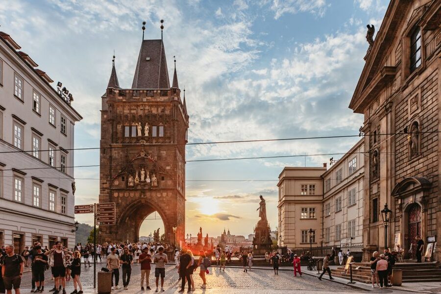 Prague: Ghost Walking Tour Where Legends Come To Life - Charles Bridge with the lights low