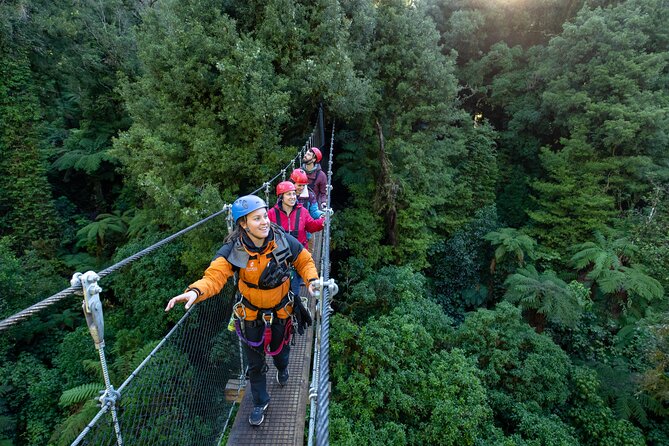 Rotorua’s Ultimate Zipline: 6 ziplines, 400 m Tandem, Cliff Walk - Bridges, stairs, and a cliff walk above the valley