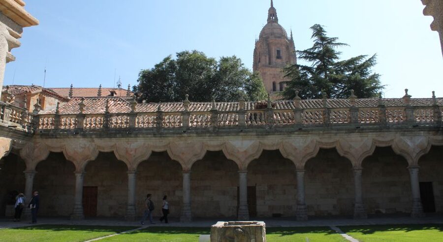 Salamanca: Monuments and Landmarks Guided Walking Tour - Inside the university patios
