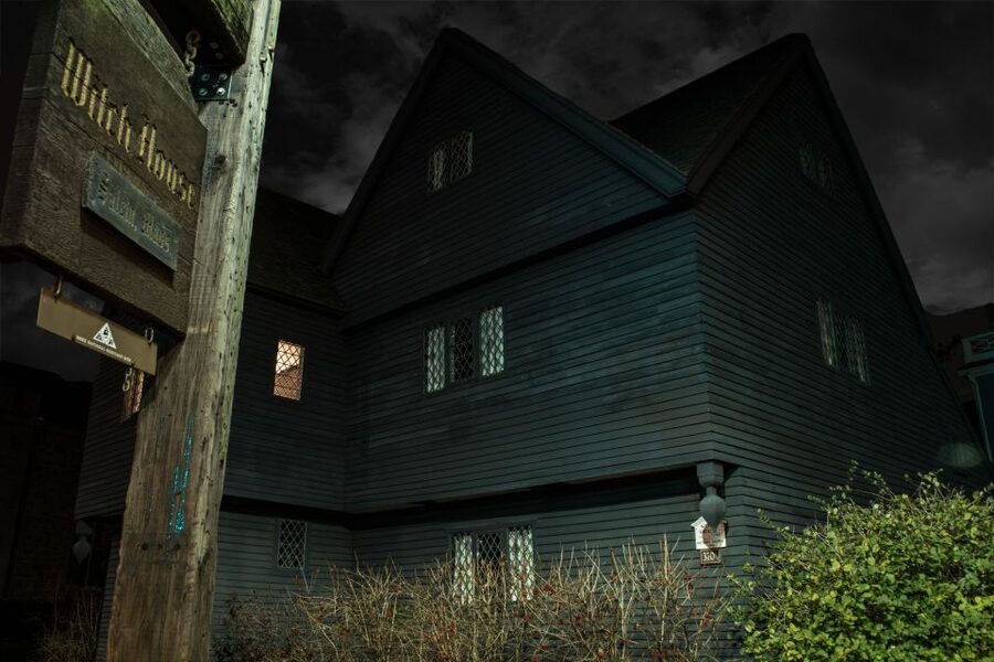 Salem: Secrets of Salem Hidden History Walking Tour - The Salem Athenaeum and the town behind the image
