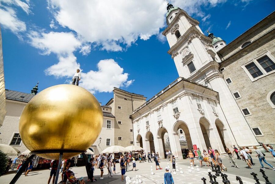 Salzburg: Old Town, Mozart, & Mirabell Gardens Walking Tour - The final view at Kapitelplatz