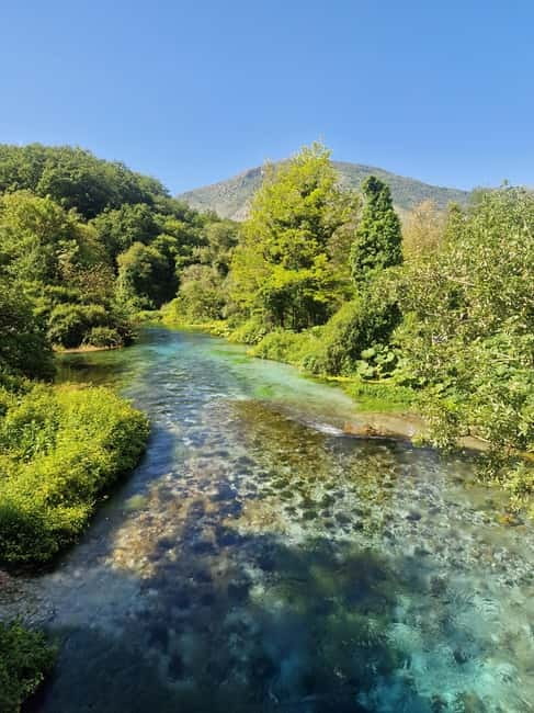 Sarande: Blue Eye Kayak and walking tour & Lekursi Castle - On the water near the Blue Eye