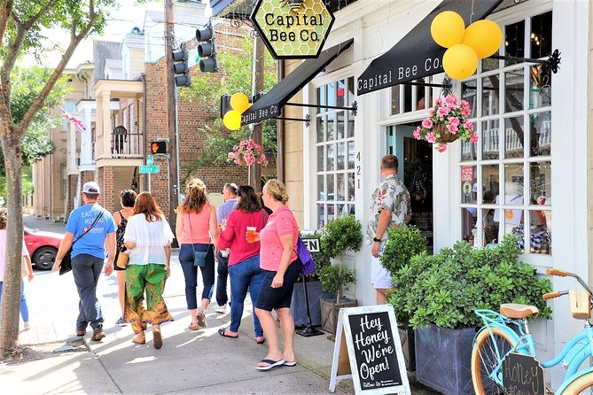 Savannah First Squares Culinary & Cultural Walking Food Tour - River Street: cobblestones and old cotton warehouses