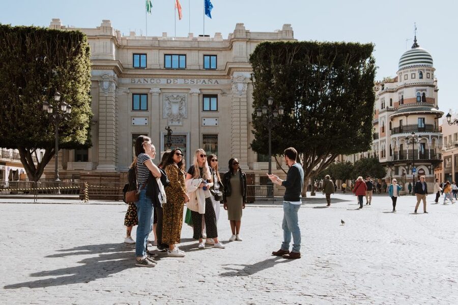 Seville: Guided Walking Tour with Optional Breakfast - Plaza de España as the final scene