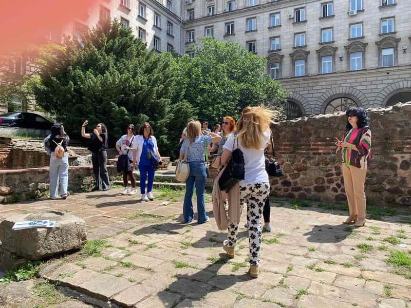 Sofia: City Monuments Guided Walking Tour with Audio Guide - St. George Rotunda and the final approach