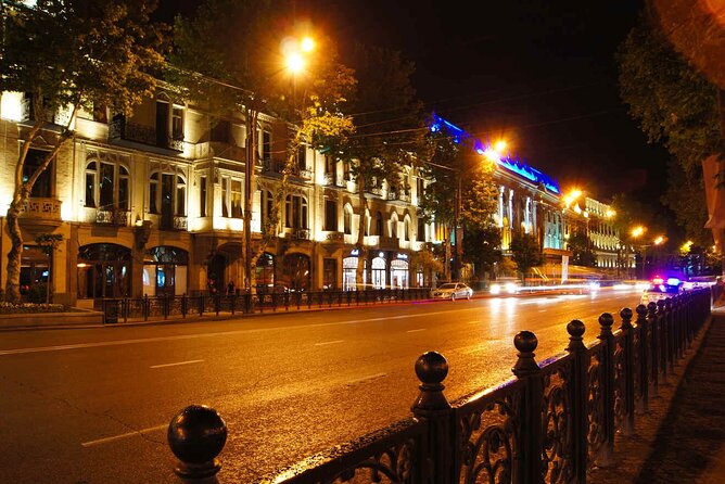 Tbilisi:Evening Walking & Talking Tour with Wine & Boat Ride - Rustaveli Avenue and the road to Freedom Square