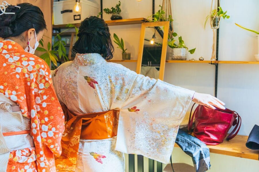 Tokyo: Kimono Dressing, Walking, and Photography Session - Choosing your kimono before the day