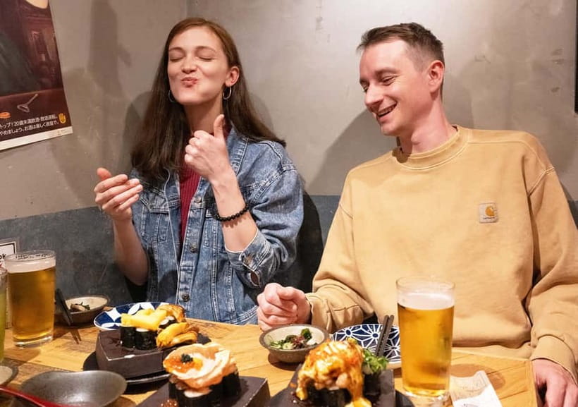Tokyo: Shinjuku Bar Hopping & Night Walking Tour - What you will eat and drink