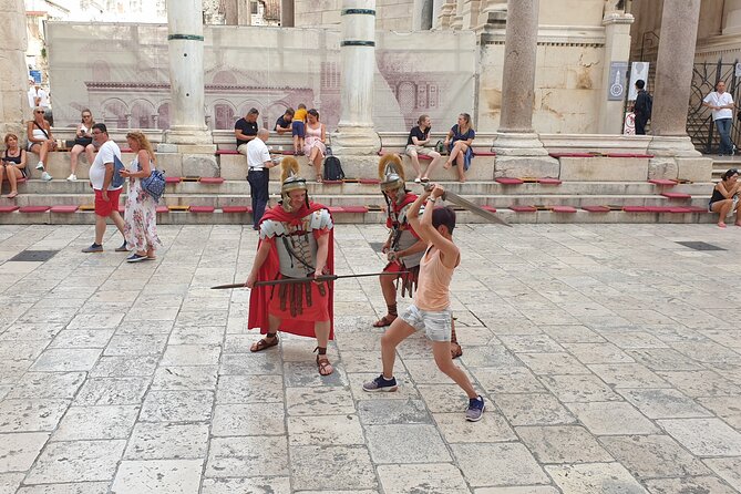 Walking Tour of Split and Diocletian's Palace - Riva Harbor, where Roman walls meet modern Split